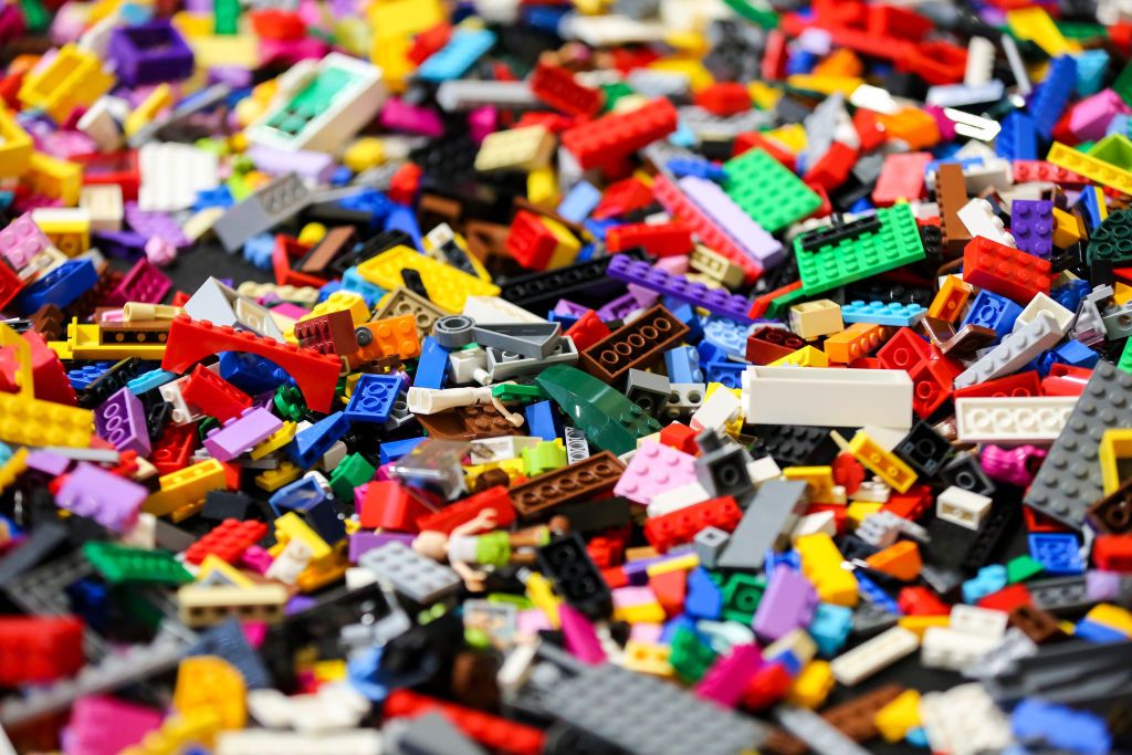 pieces of lego displayed during the exhibition at alexandra news photo 1586272389