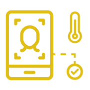 lector rostro y temperatura  acceso comedor industrial