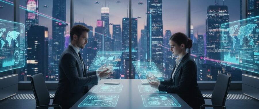Tecnología RRHH: Optimiza Gestión y Bienestar Digital 5 Personas de recursos humanos analizando datos. Tecnología RRHH: Optimiza Gestión